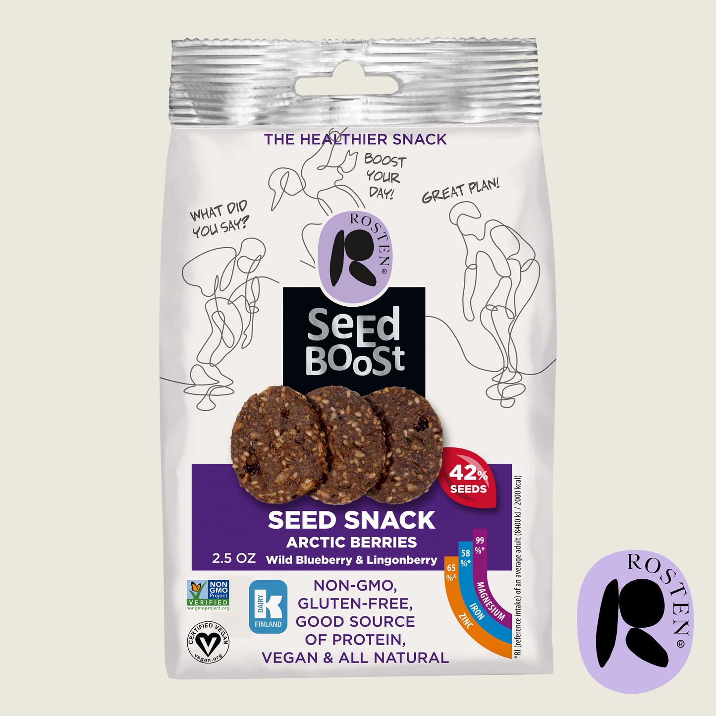 Seedboost Arctic Berries Protein Wild Blueberry & Lingonberry 2,5 oz