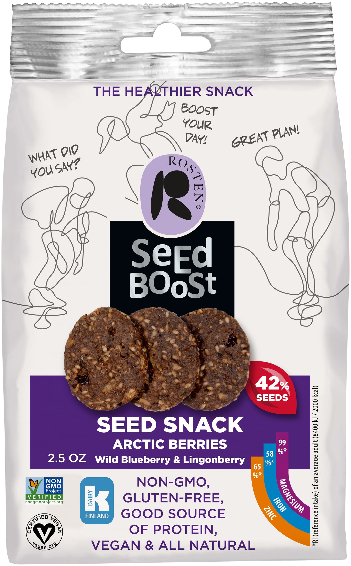 Seedboost Arctic Berries Protein Wild Blueberry & Lingonberry 2,5 oz