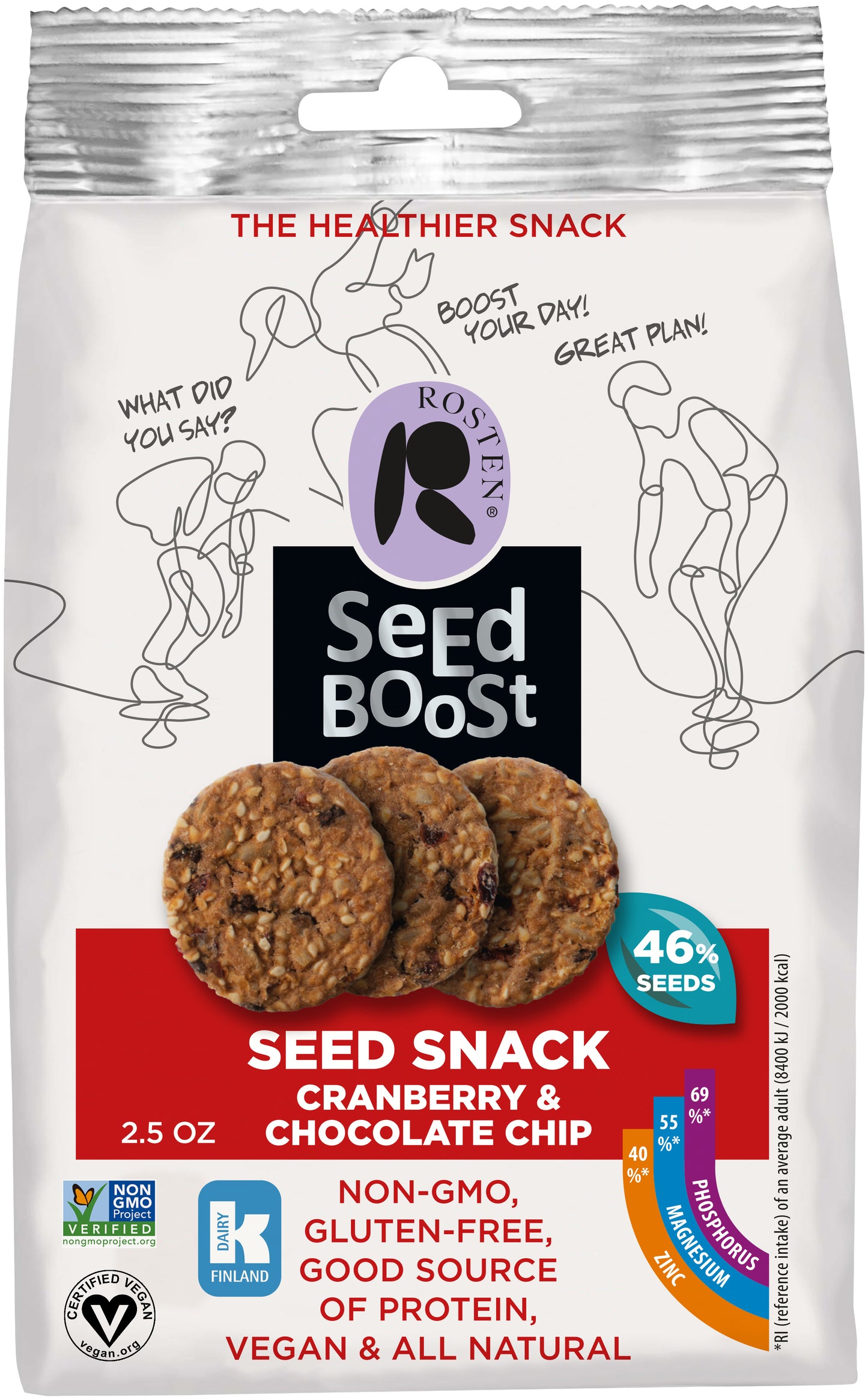 Seedboost Cranberry-Chocolate chip seed snack 2,5 oz
